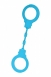 Голубые силиконовые наручники A-Toys1