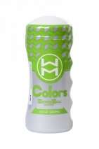 Мастурбатор нереалистичный в колбе Colors Edge Green MensMax