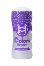 Мастурбатор нереалистичный в колбе Colors Flick Purple MensMax