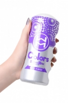 Мастурбатор нереалистичный в колбе Colors Flick Purple MensMax