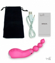 Вращающийся стимулятор ануса с шариками Barbara (6 режимов)