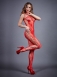 Красный сексуальный комбинезон с имитацией шнуровки SL0