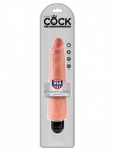 Большой реалистичный вибратор PipeDream King Cock Vibrating Stiffy 9'' (многоскор. вибрация)