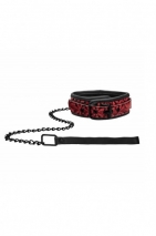 Широкий ошейник с поводком Luxury Collar with Leash