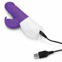 Фрикционный перезаряжаемый вибратор Thrusting Rabbit Vibrator (10 режимов, 2 мотора)