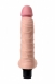 Реалистичный рельефный многоскоростной вибратор с розовой головкой A-Toys (16,5 см)1