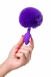 Малая фиолетовая анальная втулка с пушистым хвостом Sweet Bunny2
