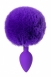 Малая фиолетовая анальная втулка с пушистым хвостом Sweet Bunny0