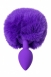 Малая фиолетовая анальная втулка с пушистым хвостом Sweet Bunny1