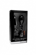 Расширяющаяся анальная пробка с вибрацией Inflatable Vibrating Silicone Plug (10 режимов)