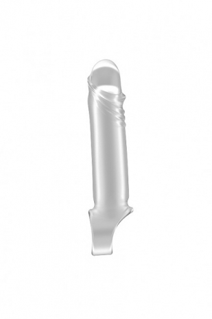 Удлиняющая насадка закрытого типа с фиксацией на мошонке No 31 Stretchy Penis Extension