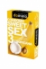 Гладкие презервативы Luxe DOMINO SWEETSEX со вкусом тропических фруктов (3 шт)0