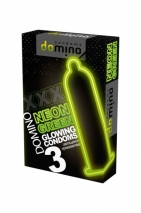 Латексные неоновые презервативы Luxe DOMINO NEON (3 шт)