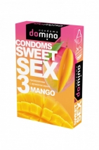 Гладкие презервативы Luxe DOMINO SWEETSEX со вкусом манго (3 шт)