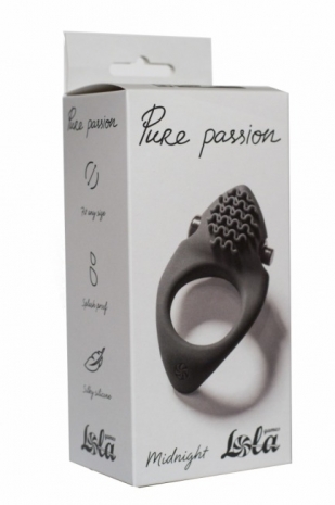 Эрекционное вибро-кольцо Pure Passion Midnight