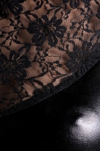 Платье с кружевом на спинке Glossy Lulu из материала Wetlook S
