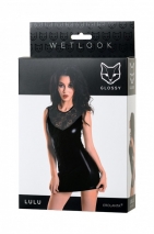 Платье с кружевом на спинке Glossy Lulu из материала Wetlook L