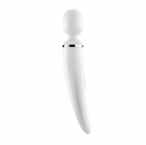 Большой перезаряжаемый вибромассажер для тела Wand-er Woman White XXL (10 режимов, 5 скоростей)