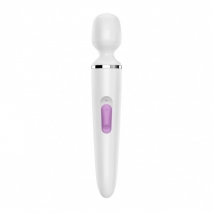 Большой перезаряжаемый вибромассажер для тела Wand-er Woman White XXL (10 режимов, 5 скоростей)
