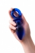 Синяя стеклянная анальная пробка с кольцом Sexus Glass1