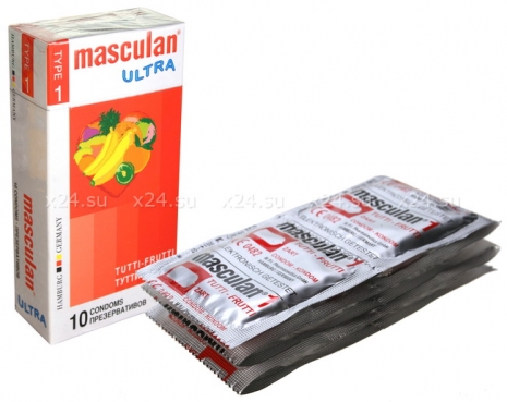 Презервативы Masculan ULTRA тип 1 ТУТТИ-ФРУТТИ (10 шт.)