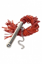 Красная плеть из натуральной кожи со съемной цепочкой TOYFA Theatre