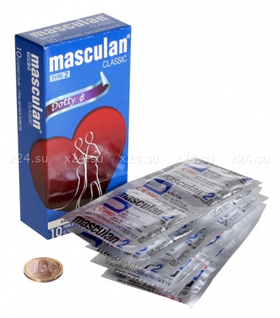Презервативы Masculan тип 2 (C ПУПЫРЫШКАМИ) 10 шт.