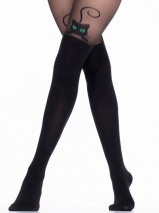 Игривые колготки с кошечками и имитацией ботфорт Enjoy Cat S (2) 60 Den