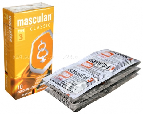 Презервативы Masculan тип 3 (С КОЛЕЧКАМИ И ПУПЫРЫШКАМИ) 10 шт.