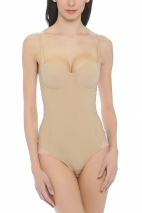 Телесное корректирующее боди с пуш-ап чашкой 100 B