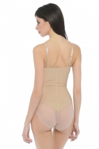 Телесное корректирующее боди с пуш-ап чашкой 100 B