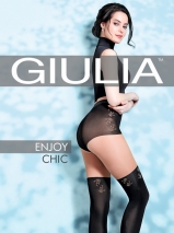 Фантазийные колготки с имитацией чулок и высоких трусиков Enjoy Chic (2) 60 Den