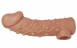 Стимулирующая насадка на пенис с пупырышками и отверстием для мошонки KOKOS M0