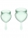 Набор менструальных чаш с хвостиком-капелькой Good Menstrual Cup Light Green