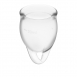 Набор менструальных чаш с хвостиком-петелькой Feel Сonfident Menstrual Cup Transparent2