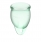 Набор менструальных чаш с хвостиком-петелькой Feel Сonfident Menstrual Cup Light Green