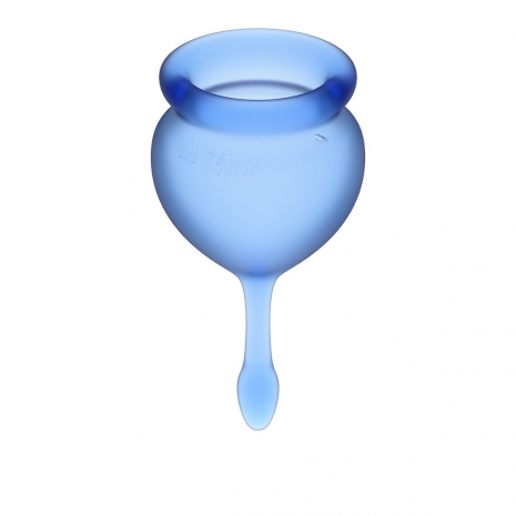 Набор менструальных чаш с хвостиком-капелькой Feel Good Menstrual Cup Dark Blue