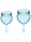 Набор менструальных чаш с хвостиком-капелькой Feel Good Menstrual Cup Light Blue