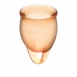 Набор менструальных чаш с хвостиком-петелькой Feel Сonfident Menstrual Cup Orange2