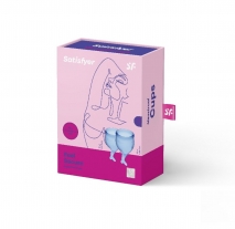 Набор менструальных чаш с хвостиком Feel Secure Menstrual Cup Dark Blue