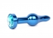 Синяя анальная втулка с голубым кристаллом Jewelry Plugs Anal0