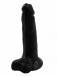 Черный фаллоимитатор на присоске Джага (15 см)0