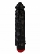 Черный рельефный вибратор Джага (19,5 см)2
