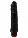 Черный рельефный вибратор Джага (19,5 см)1