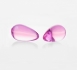 Розовые вагинальные шарики из стекла каплевидной формы Sexus Glass1