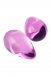 Розовые вагинальные шарики из стекла каплевидной формы Sexus Glass2