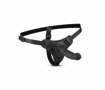 Рельефный страпон Silicone bended strap-on