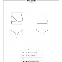 Кружевной комплект из топа и шортиков Delicanta SM