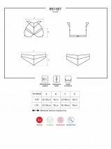 Нежный бежевый комплект с сетчатым лифом на косточках 857-Set-4 SM