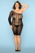 Асимметричное эластичное платье с продольными полосками Nikki XXL2